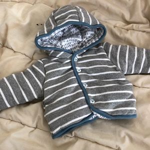 NWOT Burt’s Bees Baby Reversible Jacket 0-3 mos.